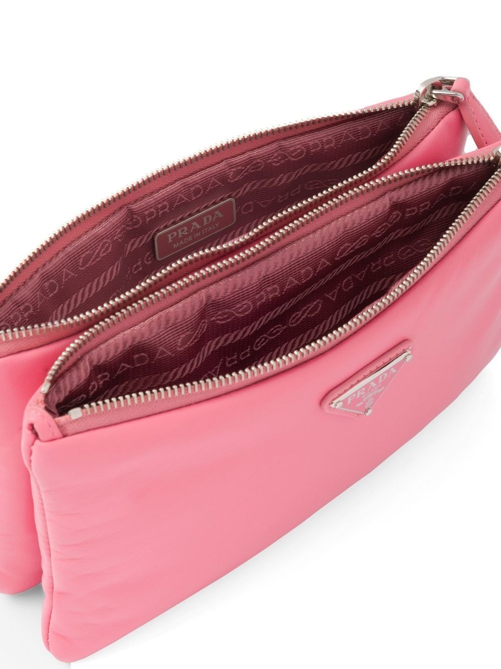 dividable logo-plaque pouch - 3