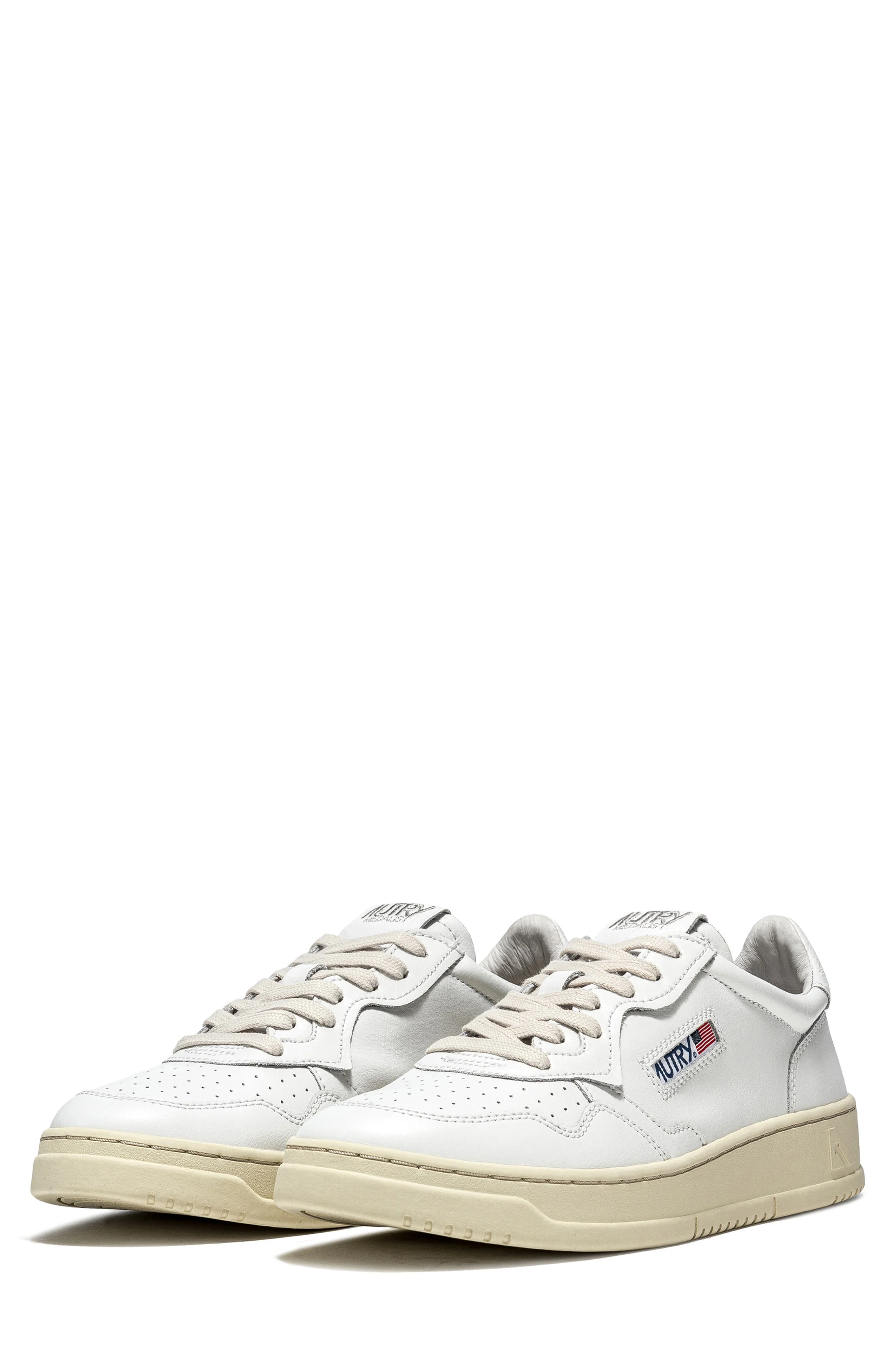 AUTRY Medalist Low Sneaker in White/White at Nordstrom - 1