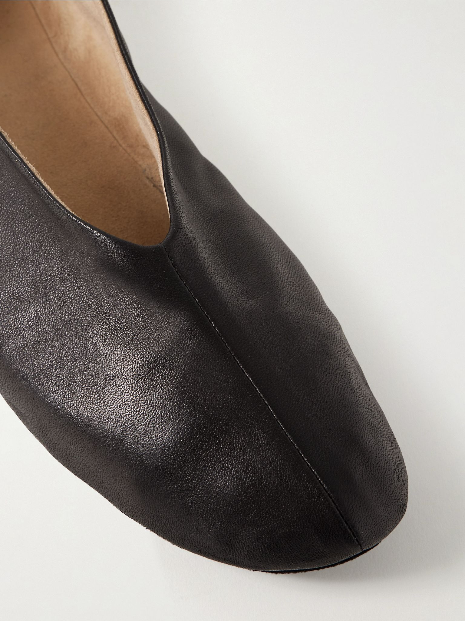 Stella leather ballet flats Black - 4