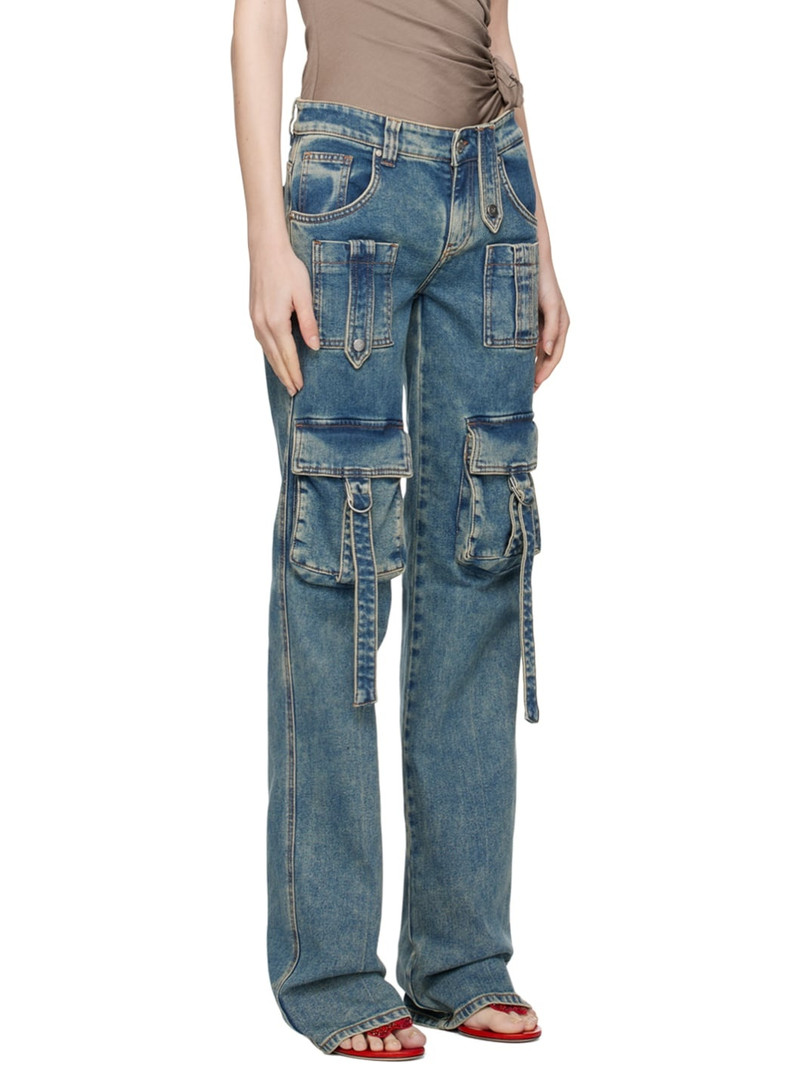 Blumarine Blue Cargo Pocket Jeans outlook