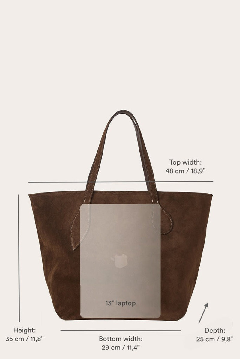 SPROUT TOTE HERB SUEDE 3