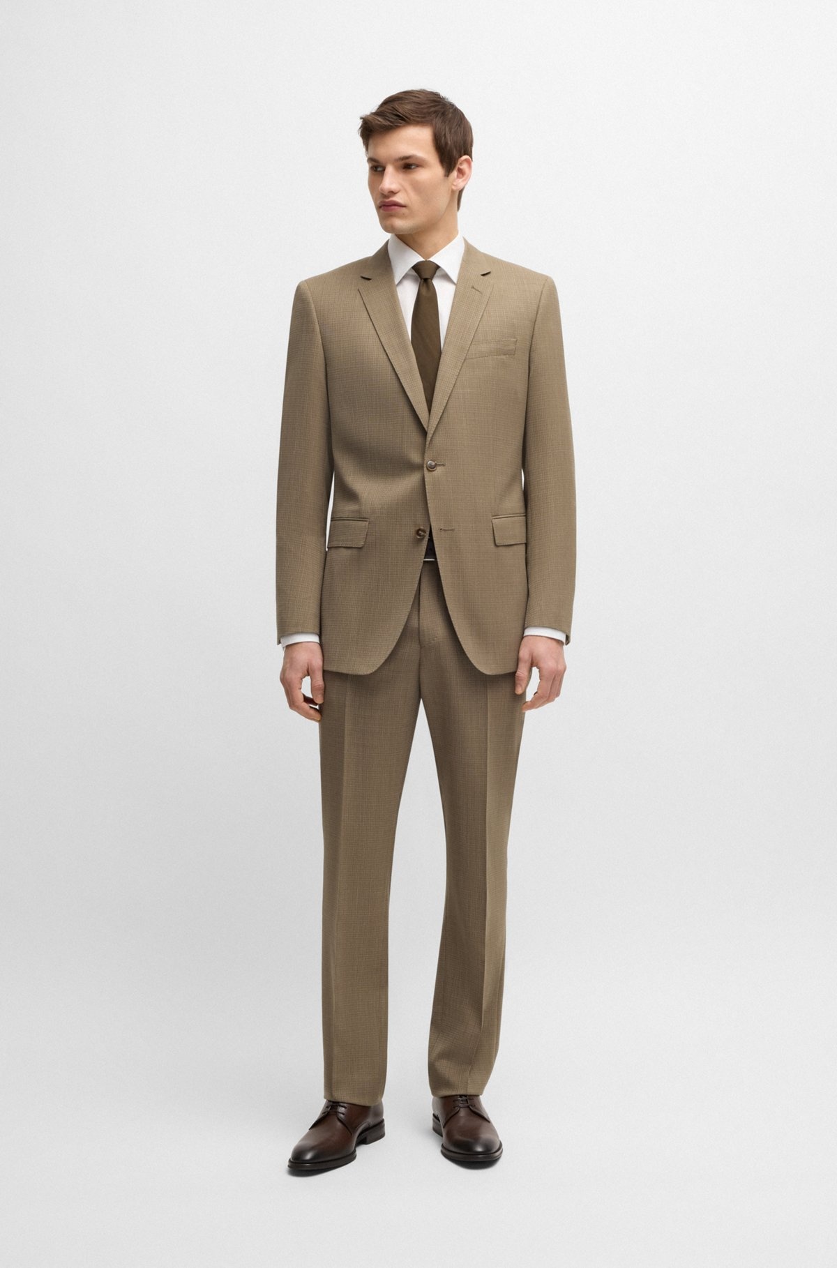 SLIM-FIT SUIT IN STRETCH CLOTH - 1
