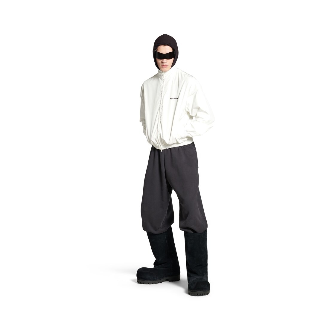 Mirror Balenciaga Regular Tracksuit Jacket in White - 2