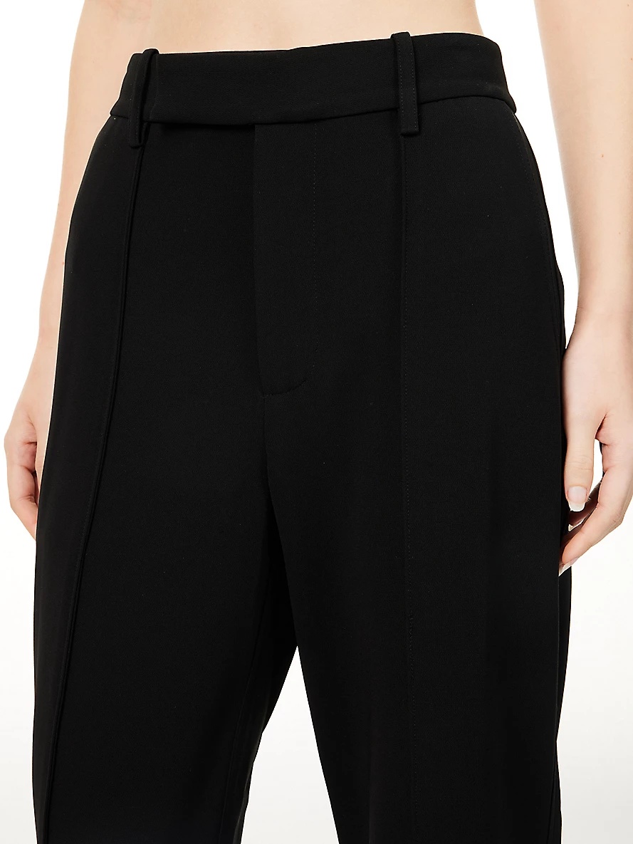 Weyes wide-leg mid-rise woven trousers - 5