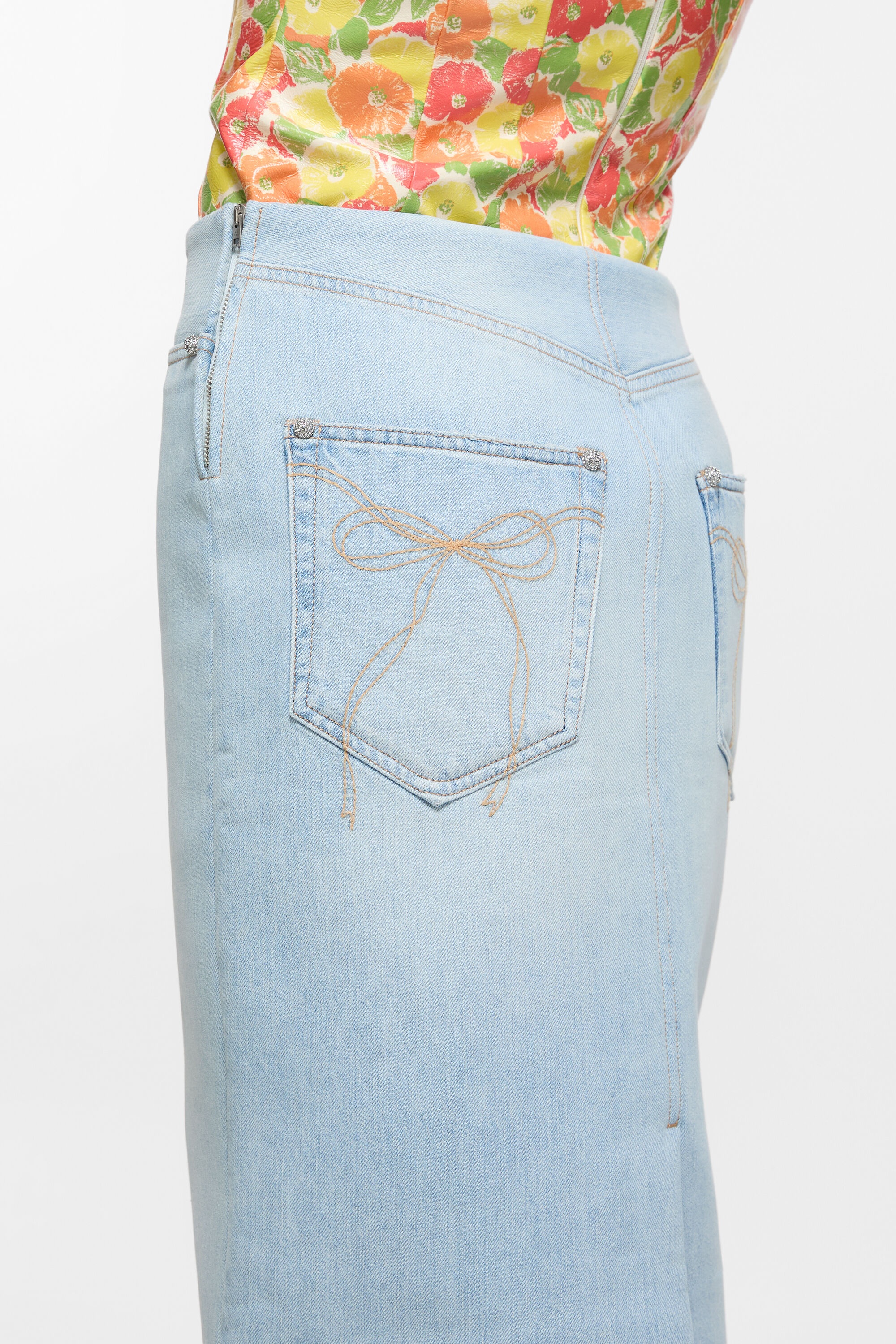 Denim skirt - Light blue - 4