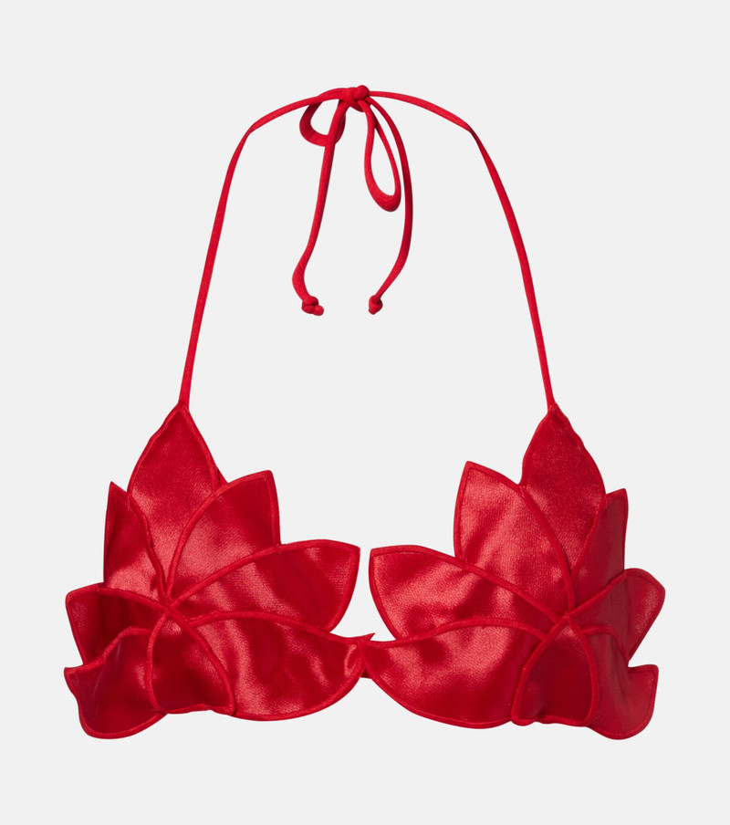 Poppy Flowers bikini top 1