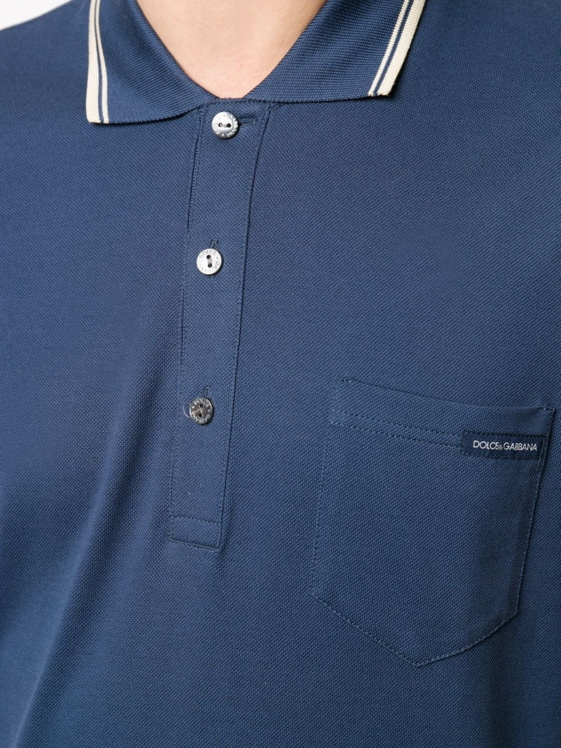 logo patch polo shirt 5