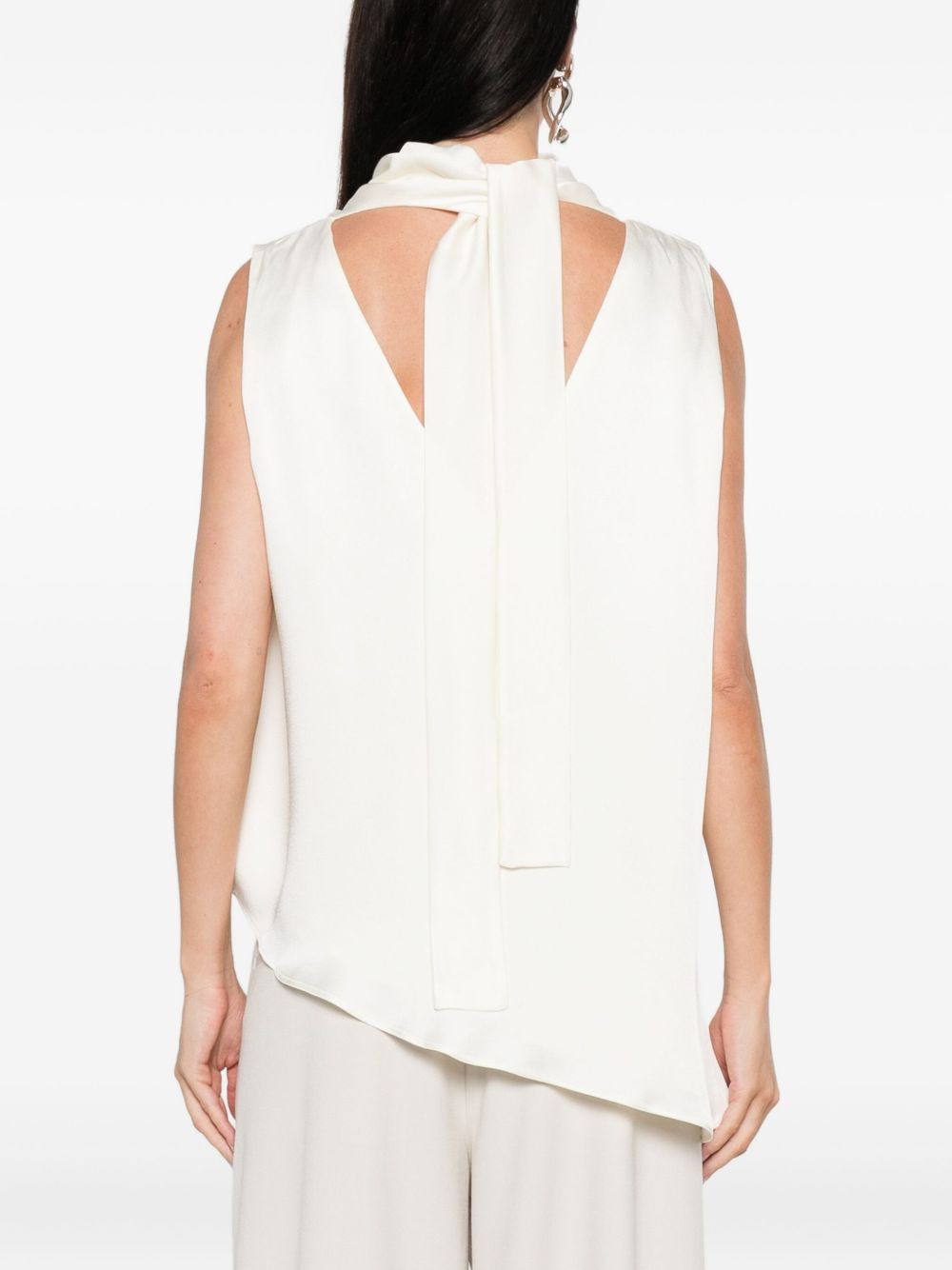 cowl-neck sleeveless top - 4