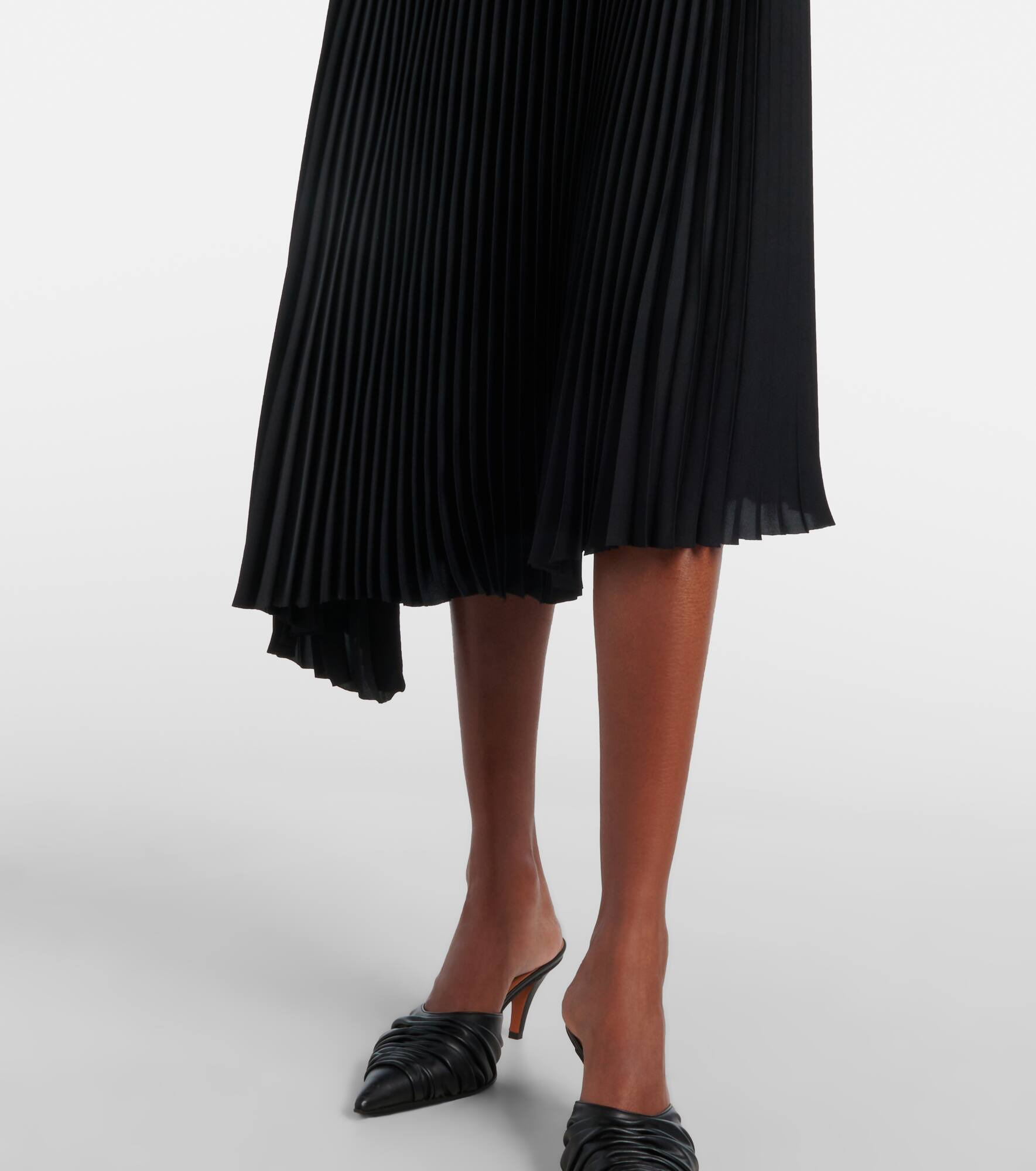 Ribbed-knit cotton midi dress - 6