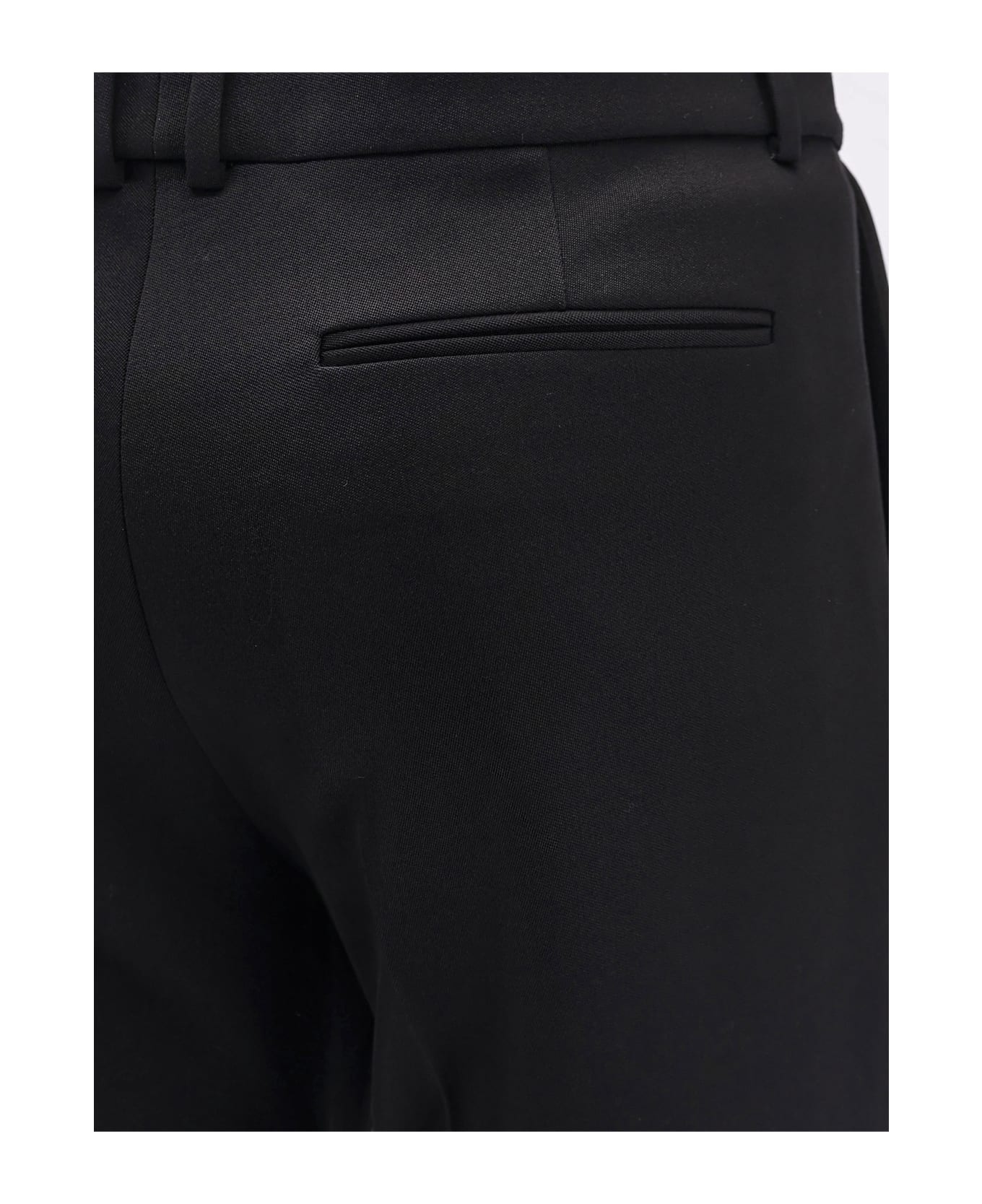 Tuxedo Wool Trouser With Lateral Satin Bands - 3