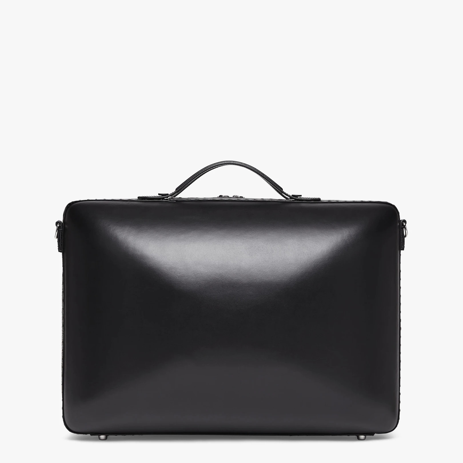Black leather suitcase - 3