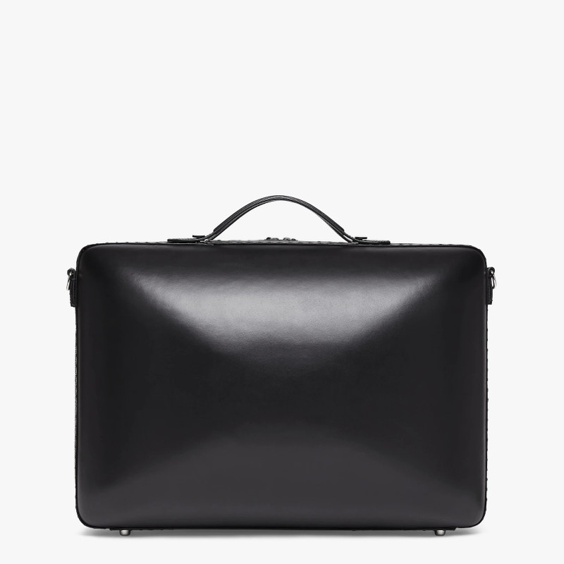 Black leather suitcase 3