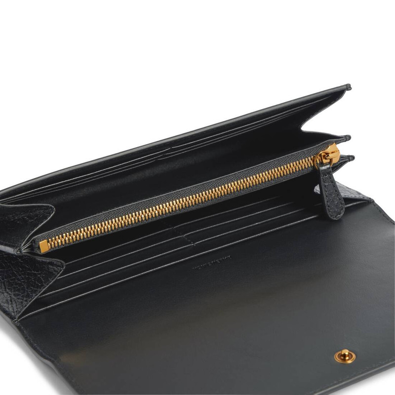 BALENCIAGA Women's Le City Money Long Wallet in Black outlook