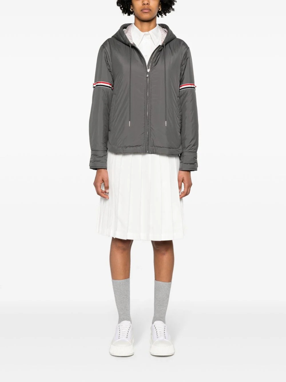 Thom Browne Ultra Light Nylon Tech Down Fill Armband Hood