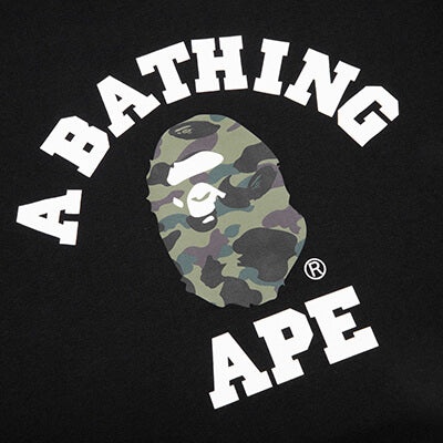 1ST CAMO COLLEGE TEE - BLACK/GREEN - 3