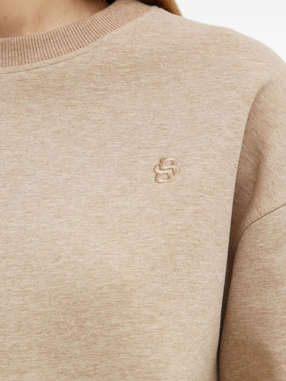 embroidered-detail sweatshirt - 4