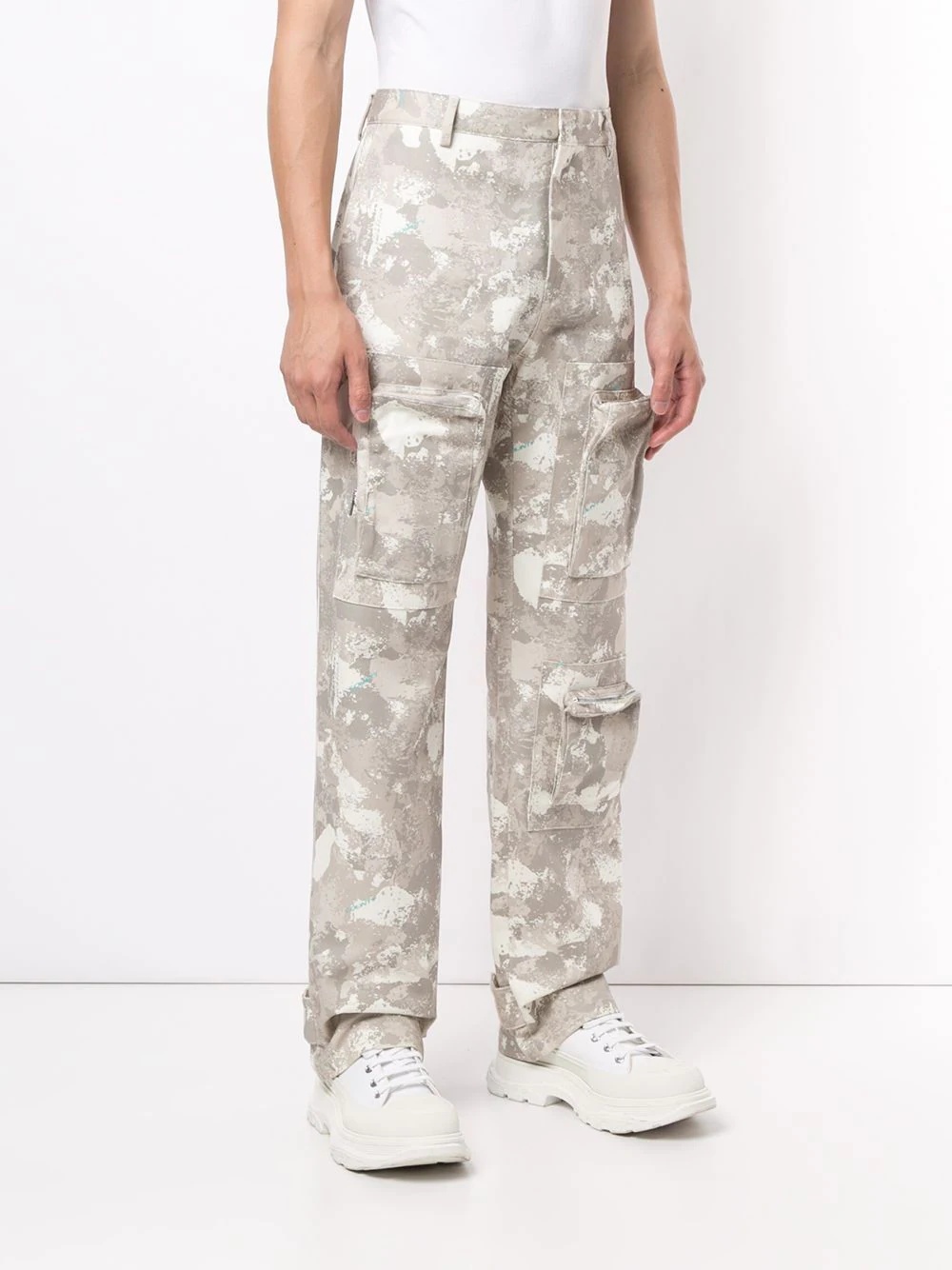 camouflage print trousers - 3