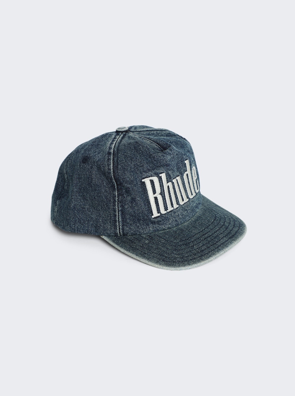 Washed Denim Logo Hat Indigo - 3