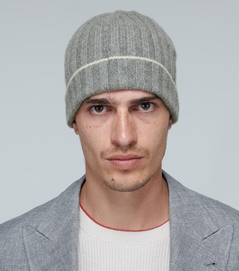 Brunello Cucinelli Ribbed cashmere beanie outlook
