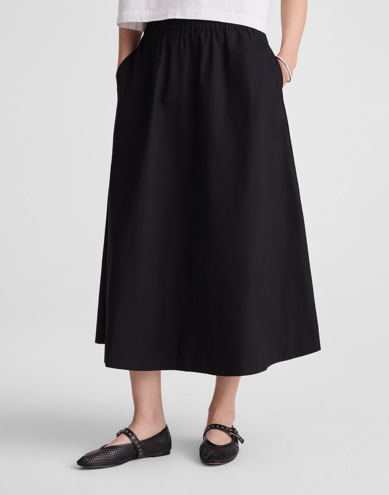 A-Line Midi Skirt in Poplin 3