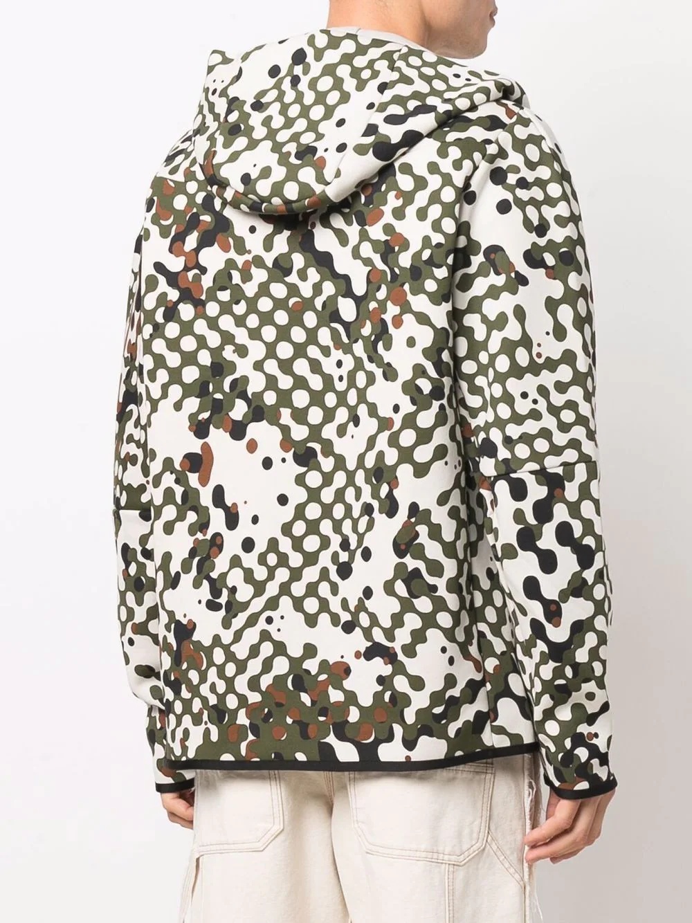 camouflage print hoodie - 4