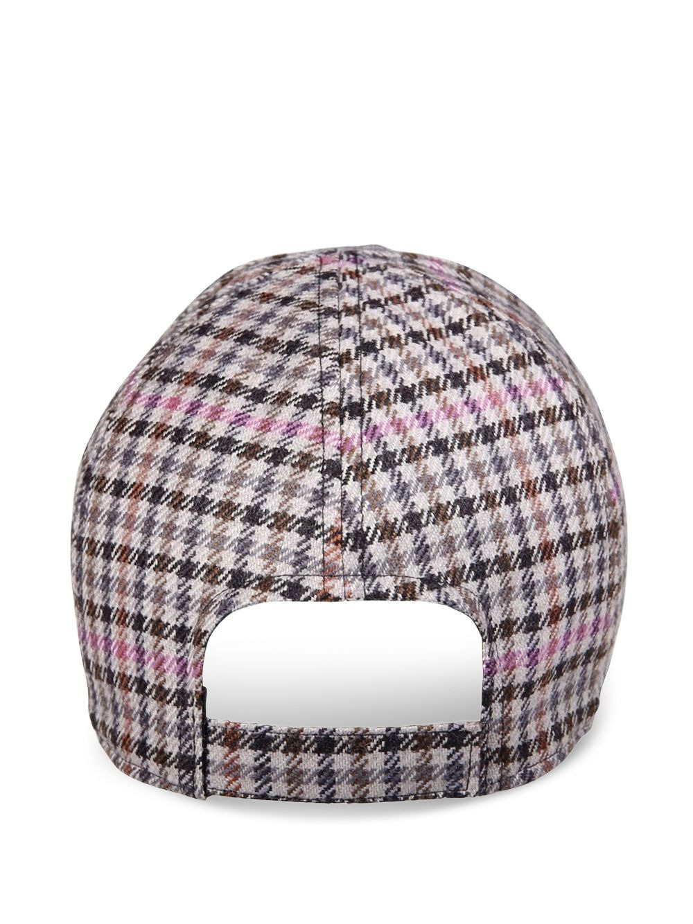 Efflorescence checked baseball cap - 2