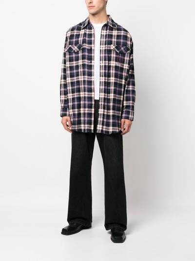 Martine Rose check-pattern long-sleeve shirt outlook