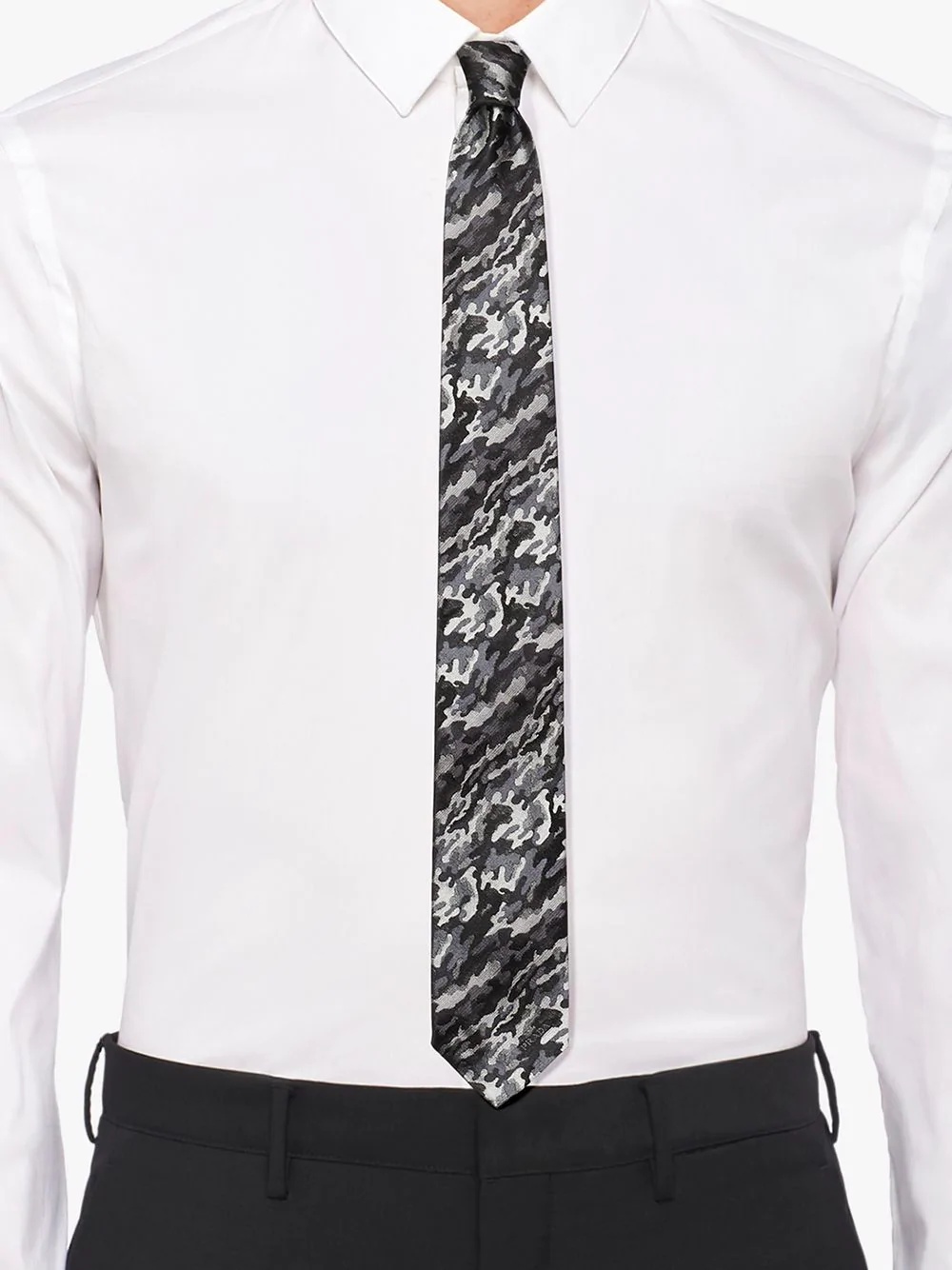 jacquard camouflage tie - 3