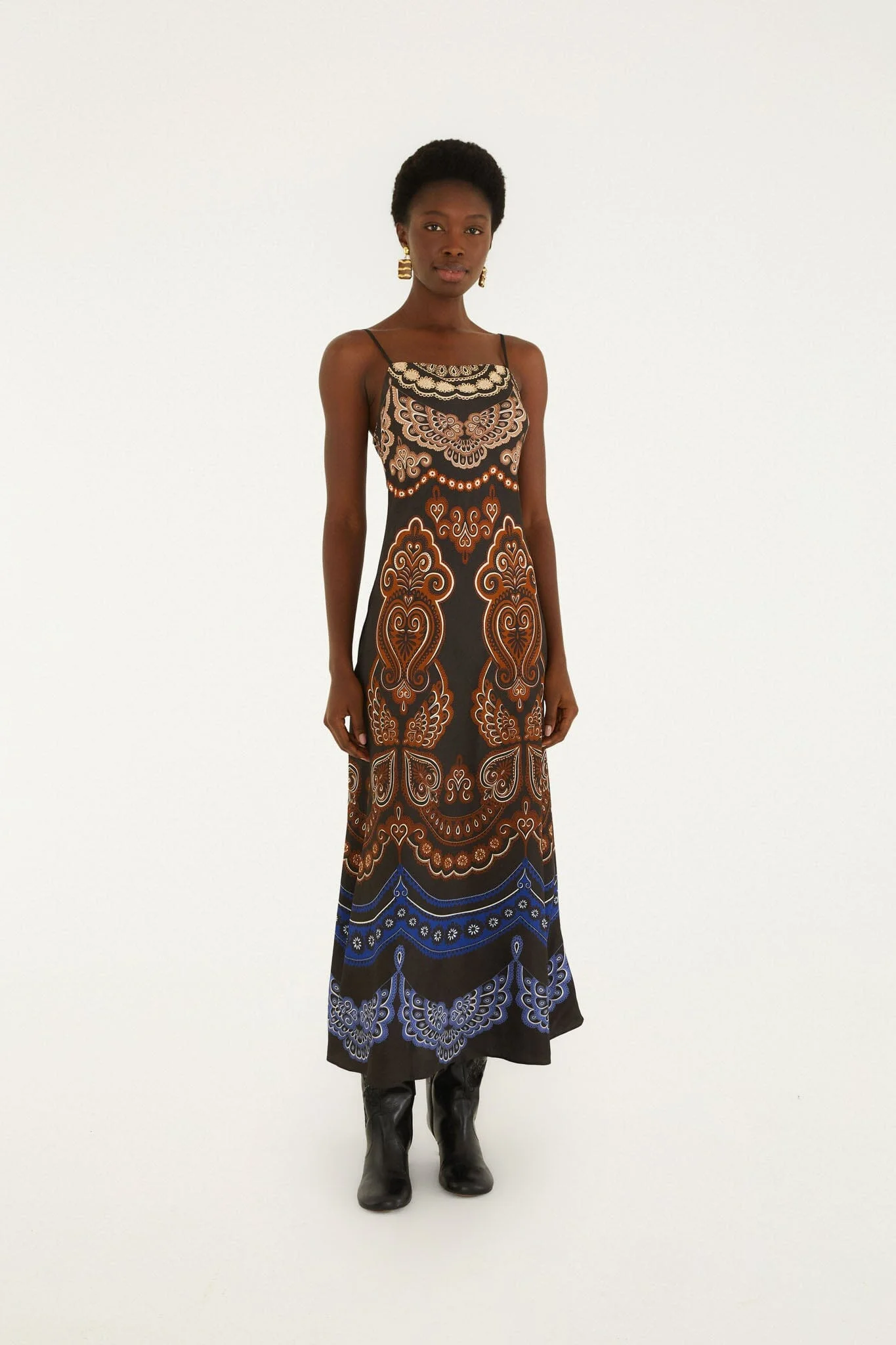Nicole Sleeveless Slip Maxi Dress - 1