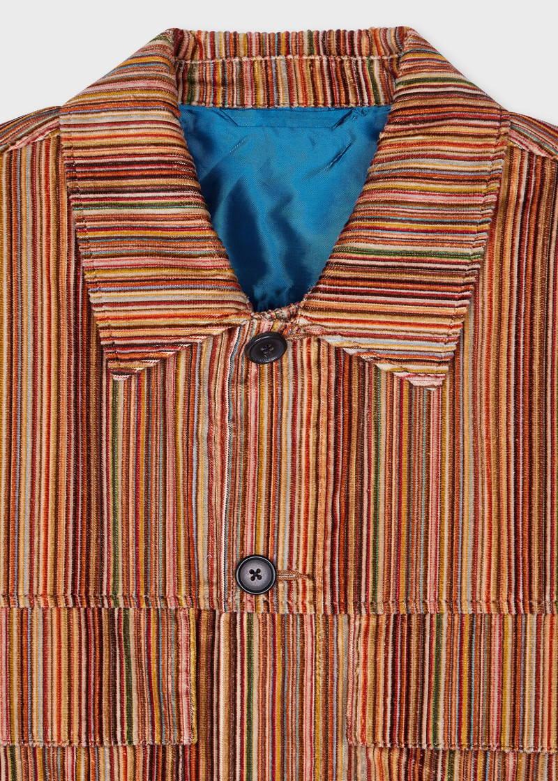 Paul Smith 'Signature Stripe' Corduroy Overshirt outlook
