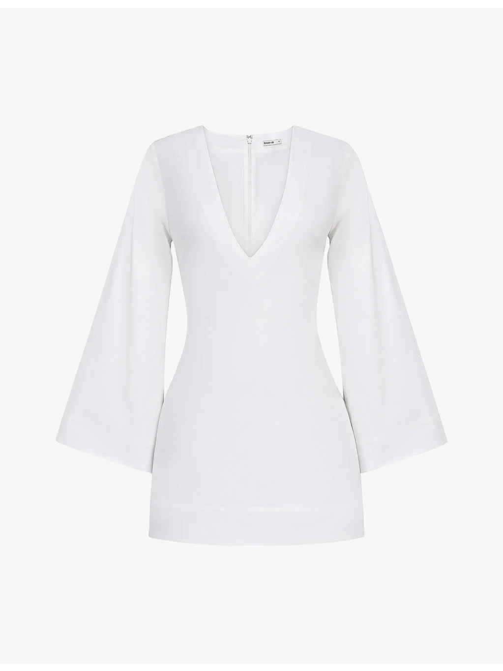 Isha A-Line Stretch-Cotton Mini Dress - 1