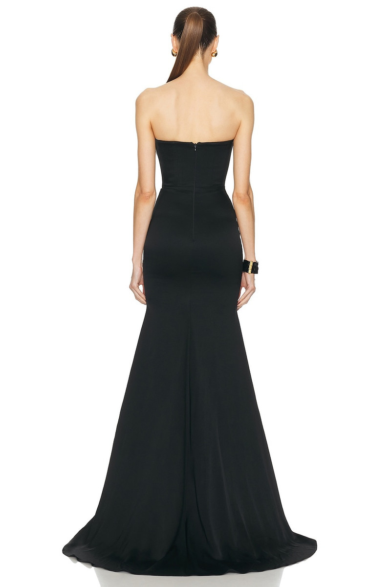 ALEX PERRY Strapless Sweetheart Drape Gown outlook