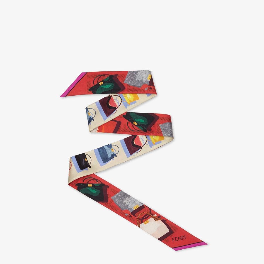 Multicolor silk bandeau - 1