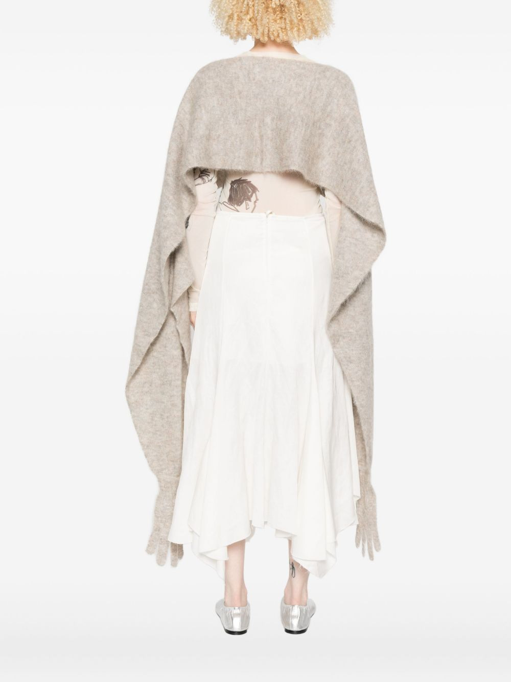 brushed-finish cape - 4