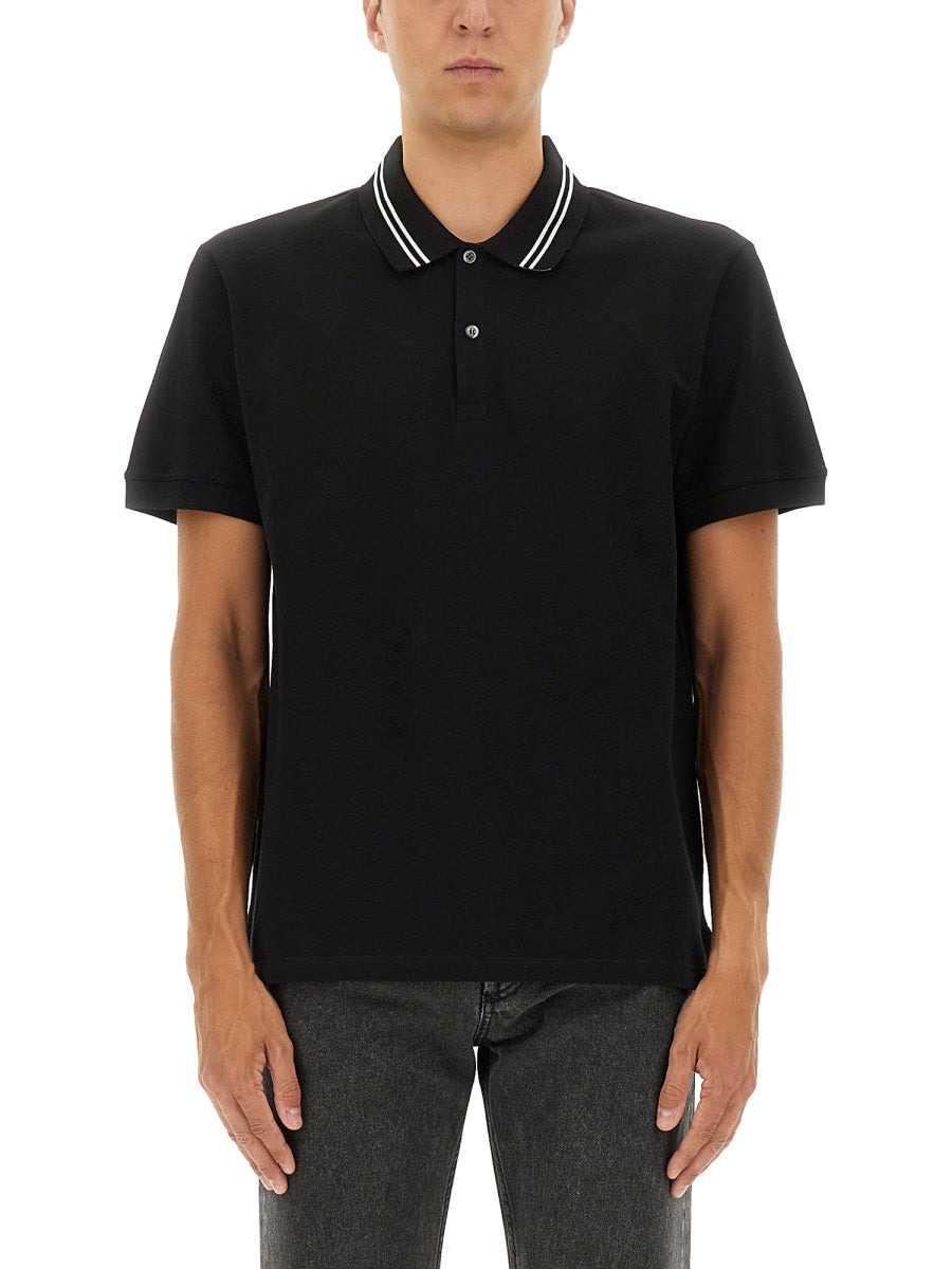 Polo Shirt With Logo On The Collar - 1