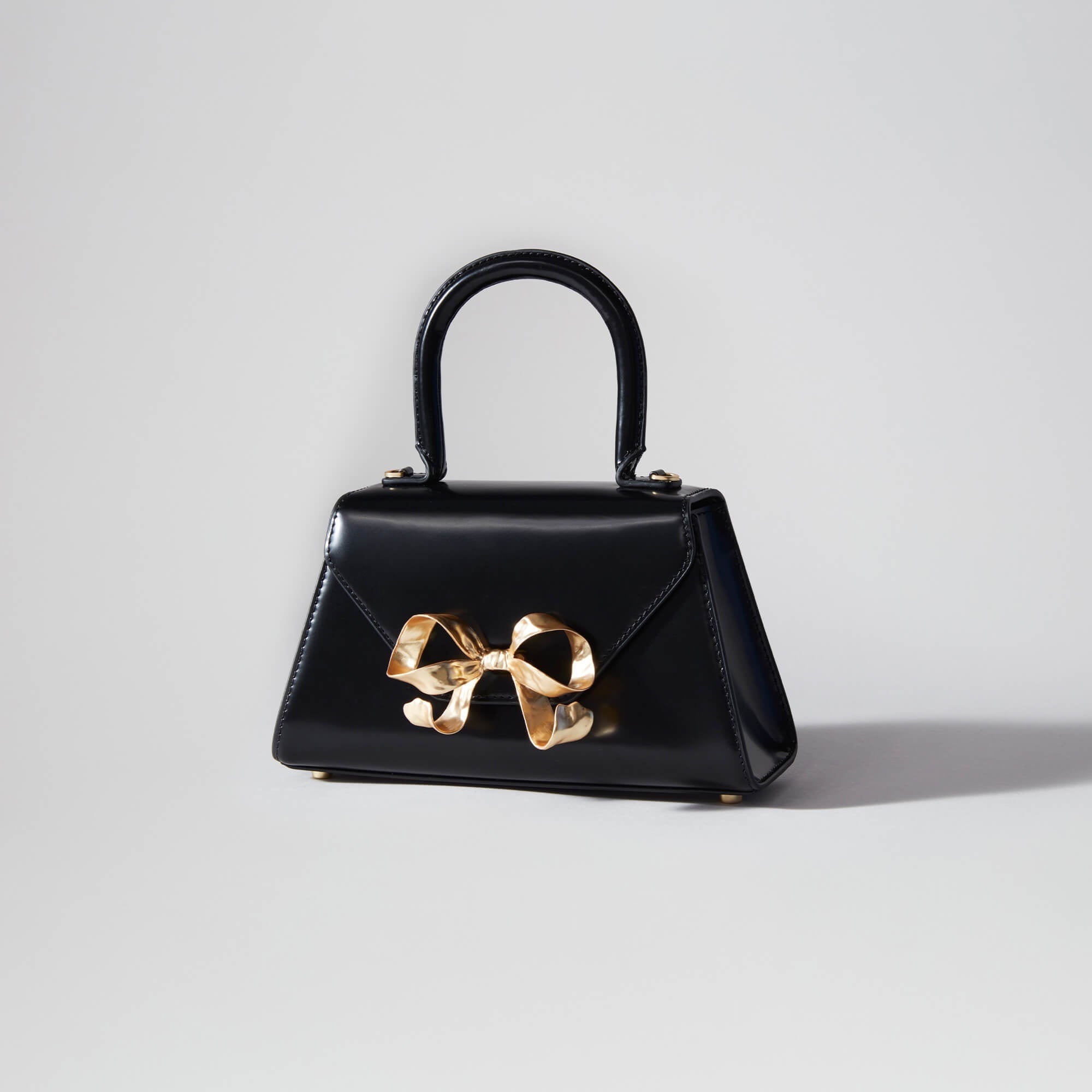 Black Bow Mini Envelope Bag - 2