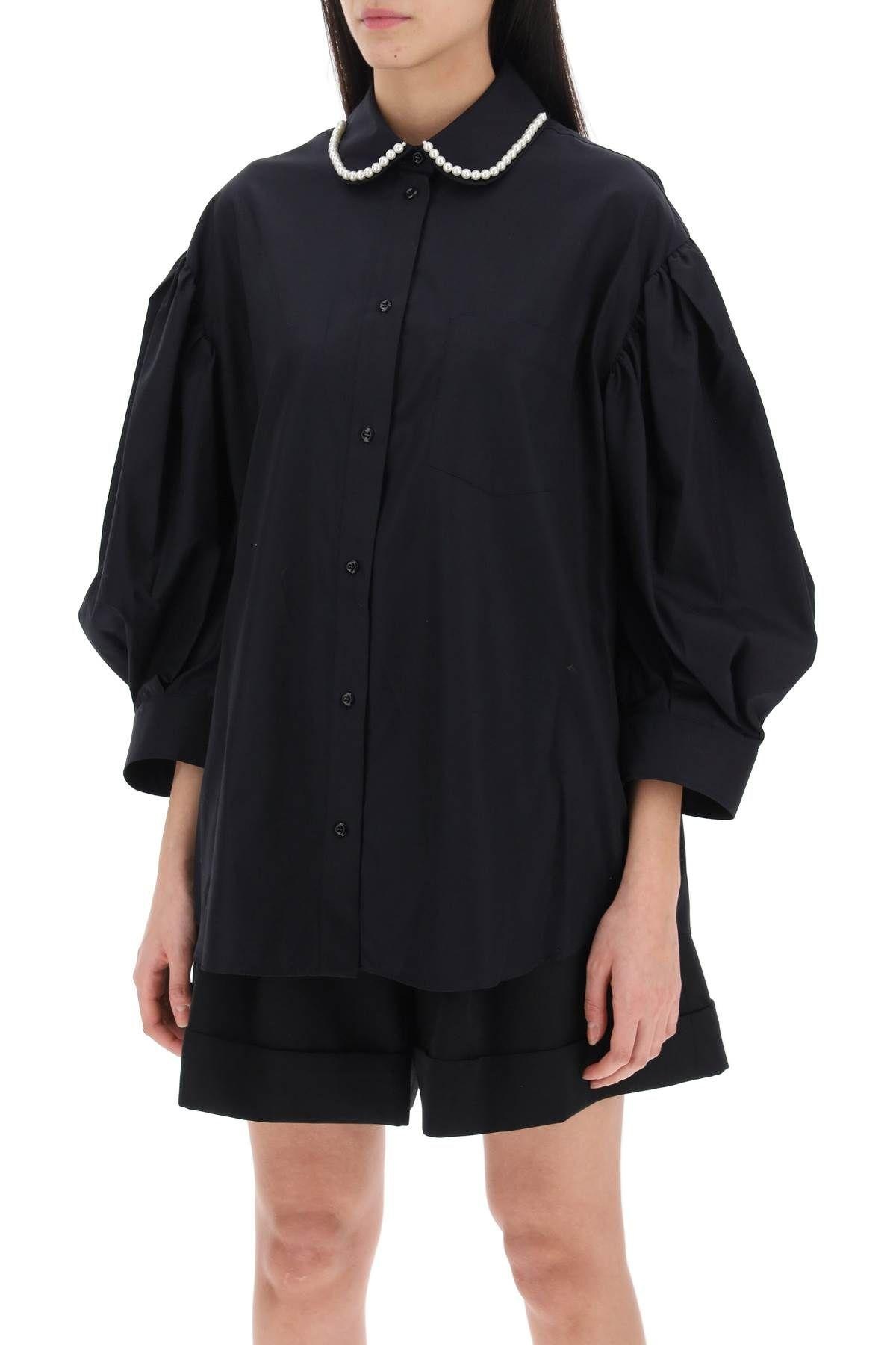 "Oversized blouse with puffed sleeves" Simone Rocha - 5