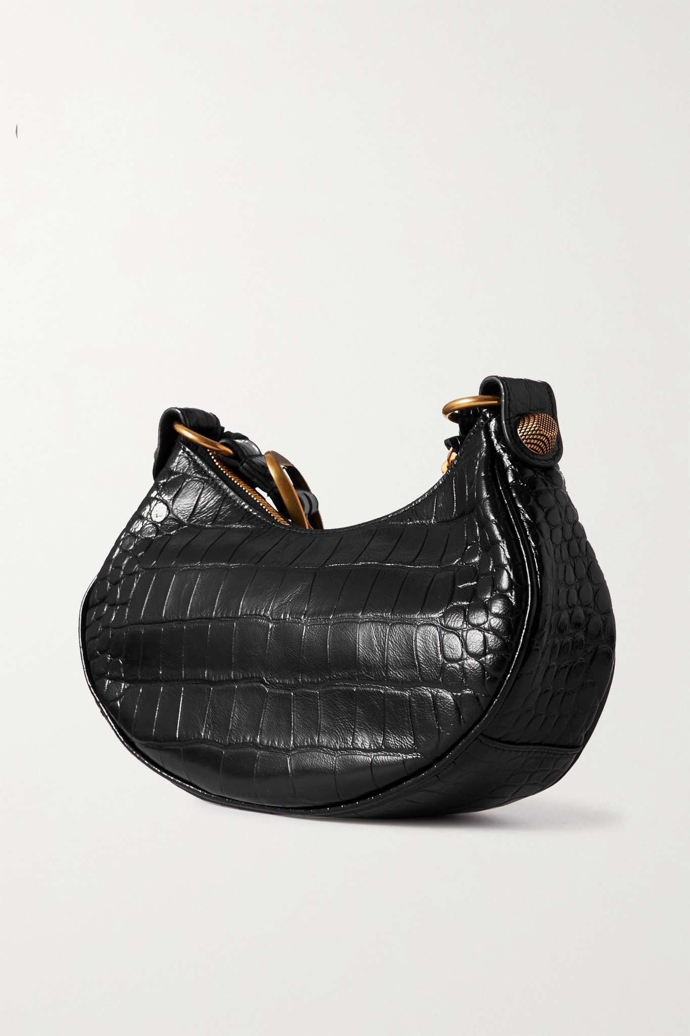 Le Cagole XS studded printed leather shoulder bag - 3