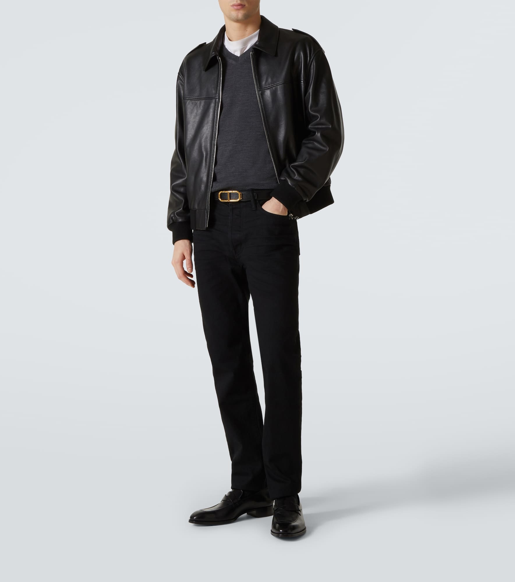 Wool polo sweater - 2