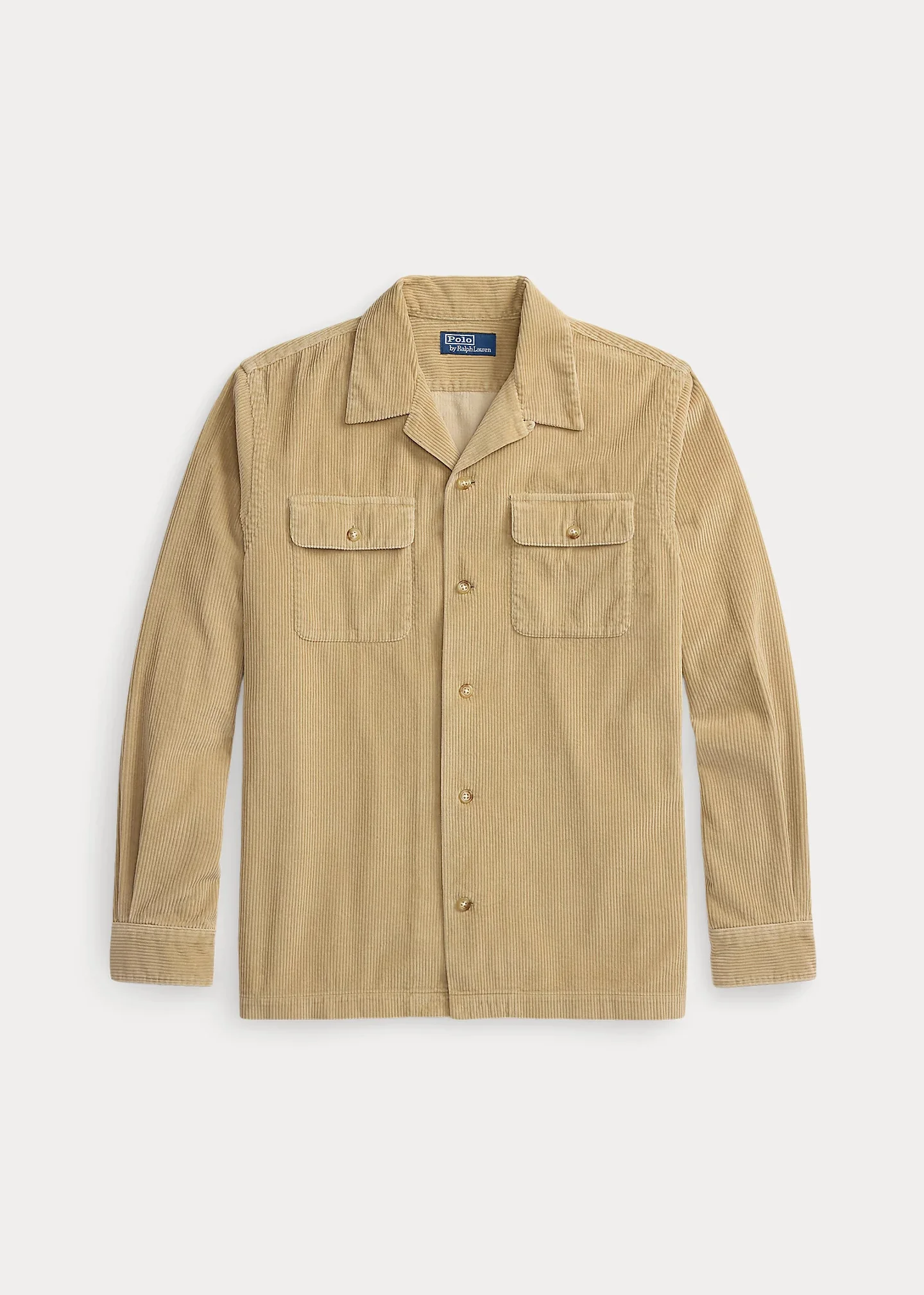 Classic Fit Corduroy Camp Shirt - 1