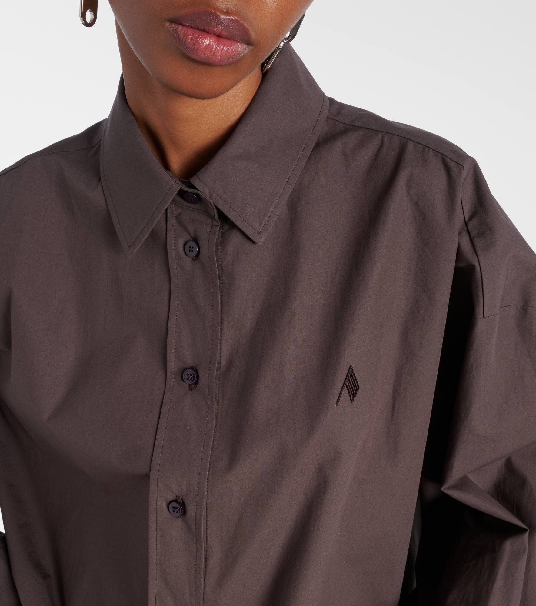 Diana oversized cotton poplin shirt - 4