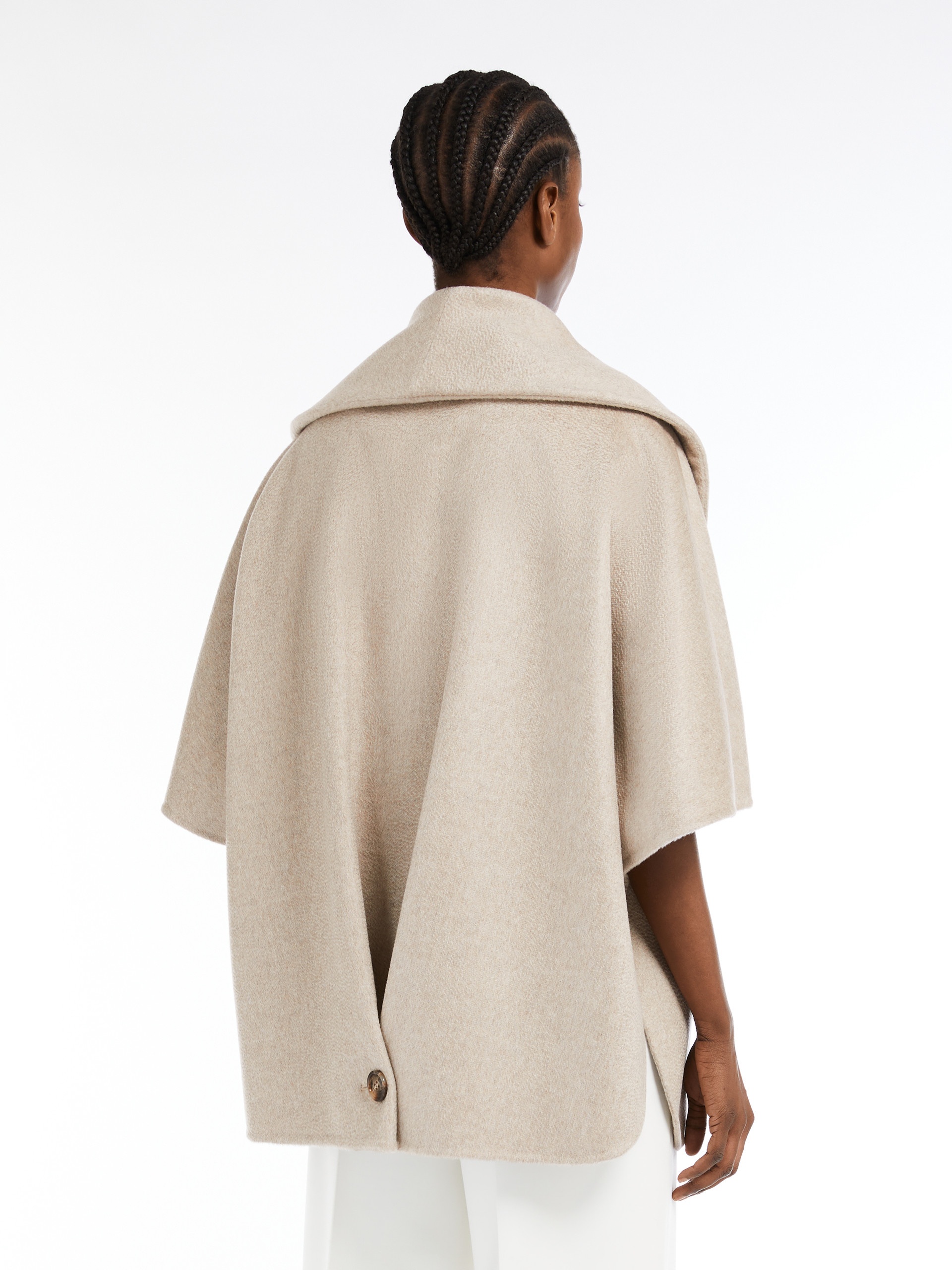 POTENTE Oversized cashmere cape - 4