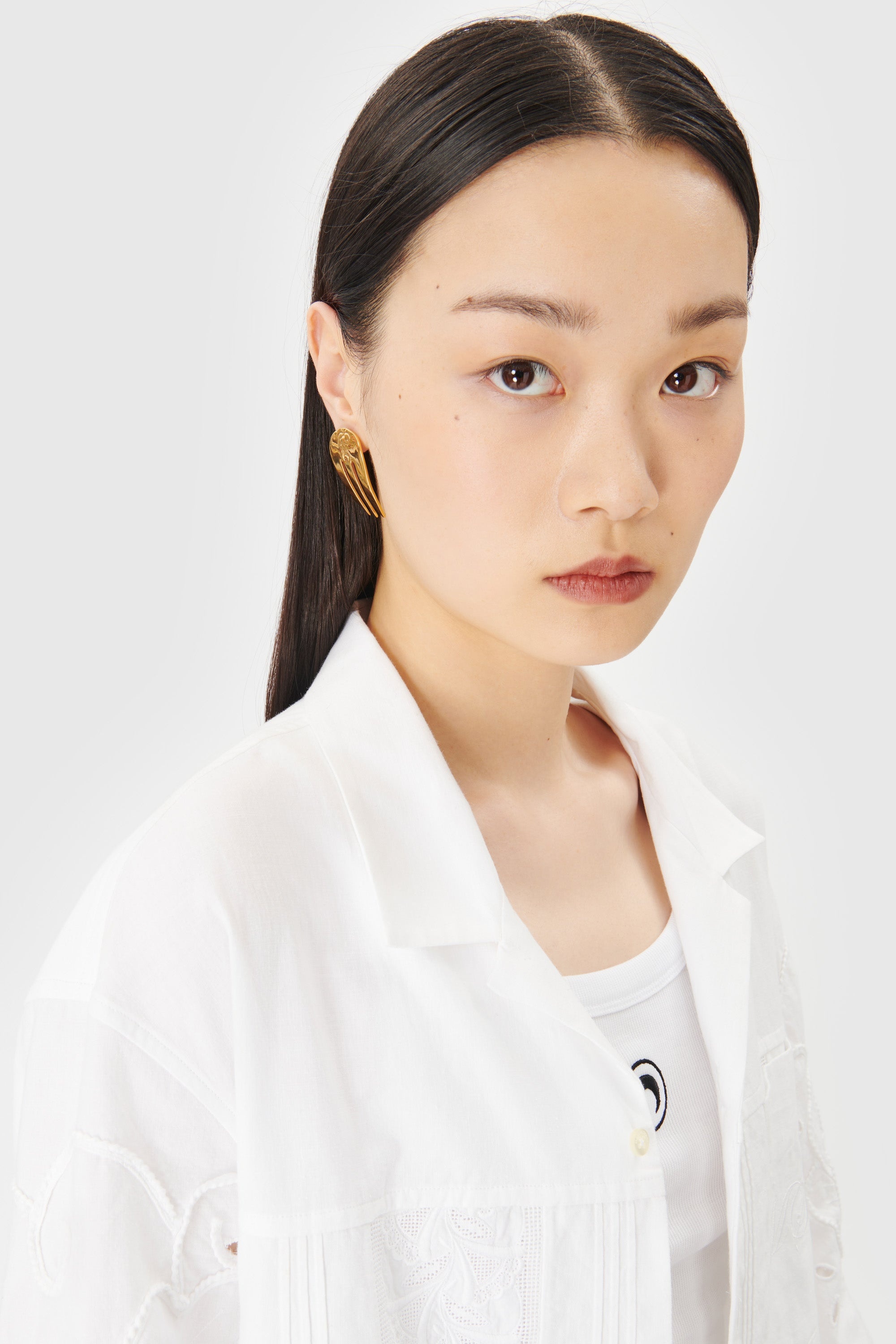 Regenerated Single Forks Earrings - 2