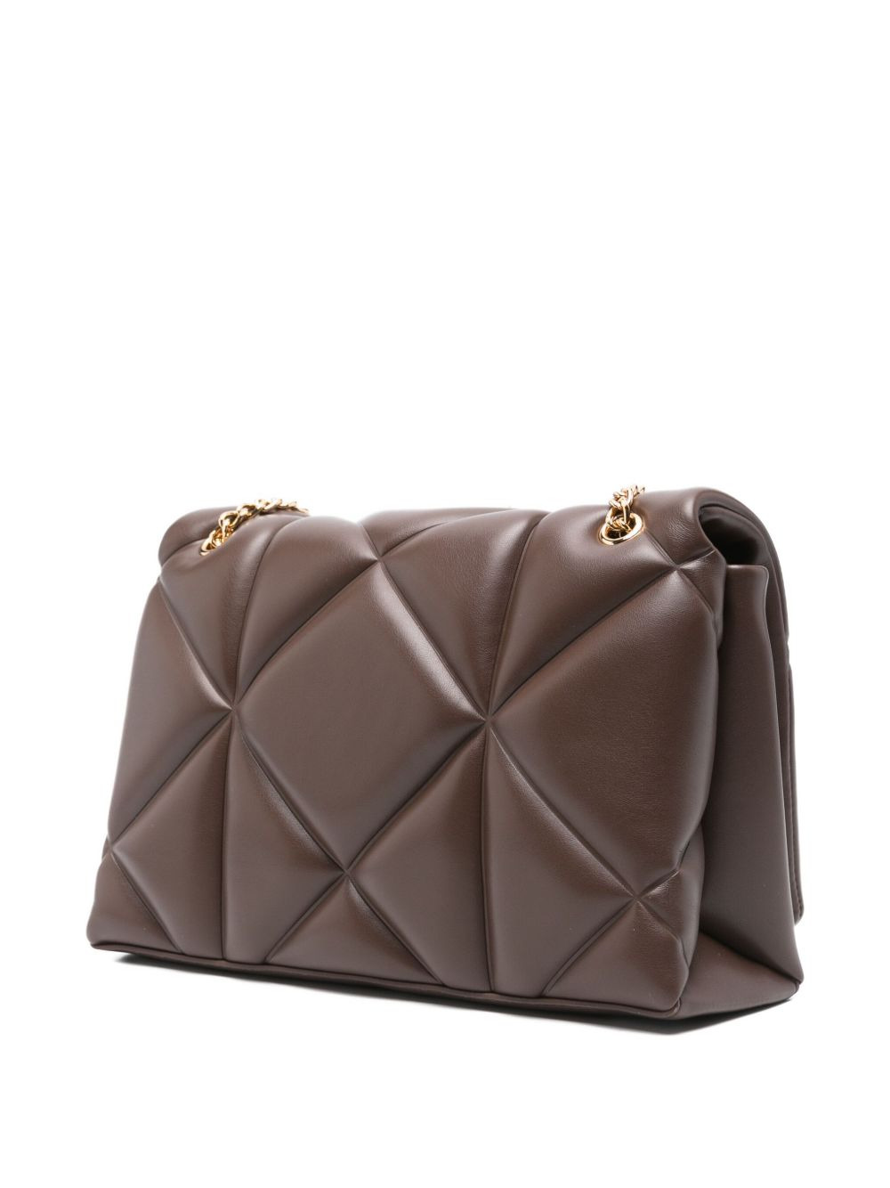 quilted logo-plaque shoulder bag - 3