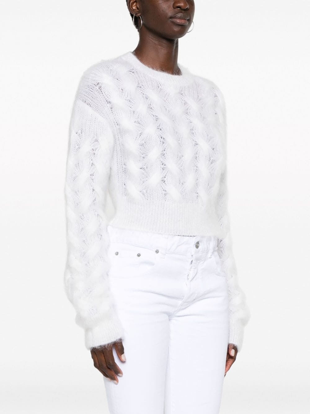 brushed mohair-blend jumper - 3