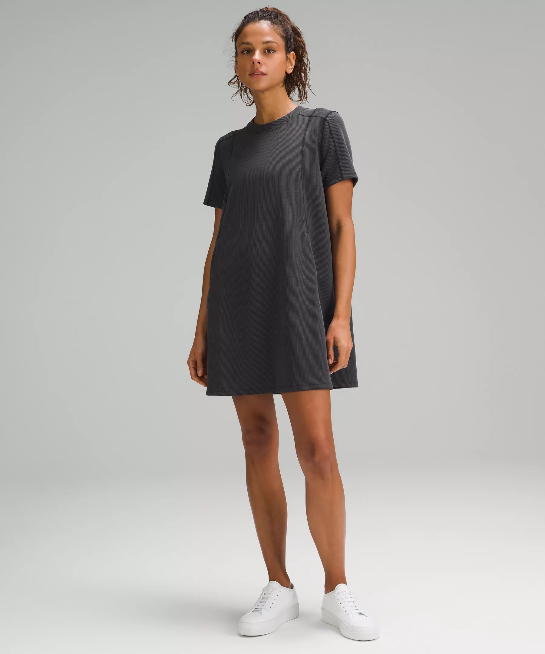 Ribbed Softstreme T-Shirt Dress - 1