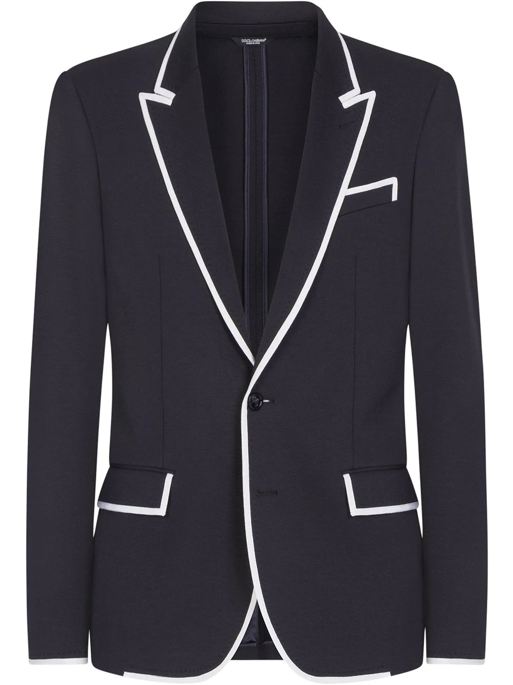 button-front blazer - 1