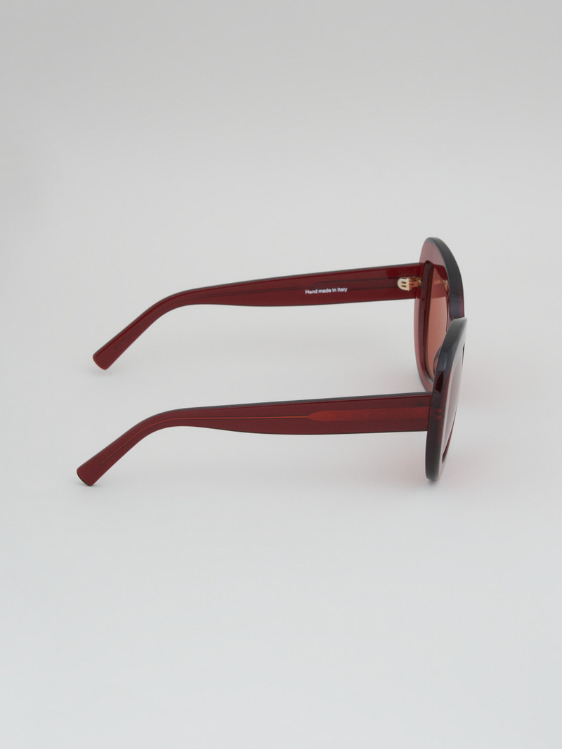BURGUNDY ACETATE ELEPHANT ISLAND SUNGLASSES 3
