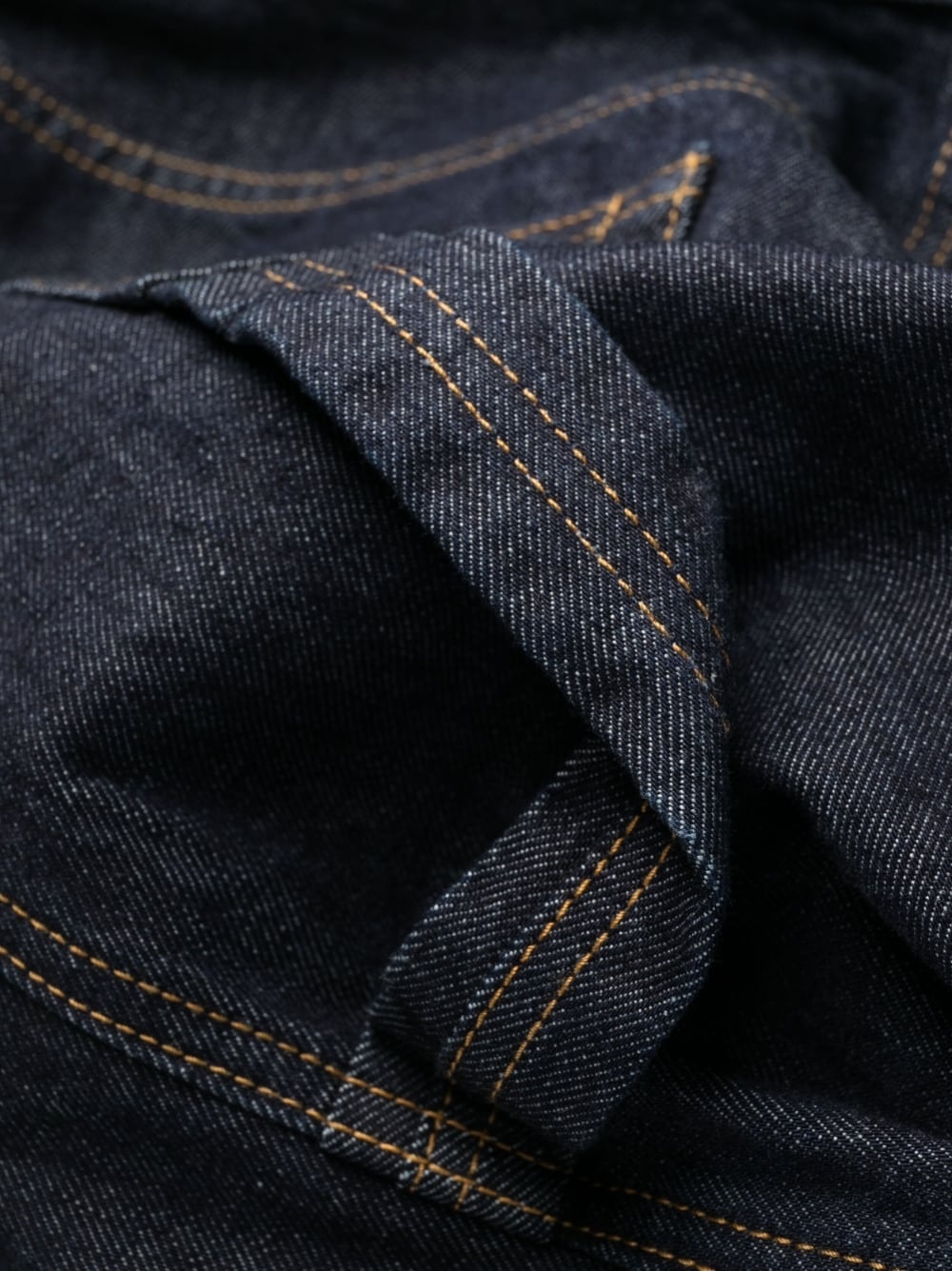contrast-stitching straight jeans - 7