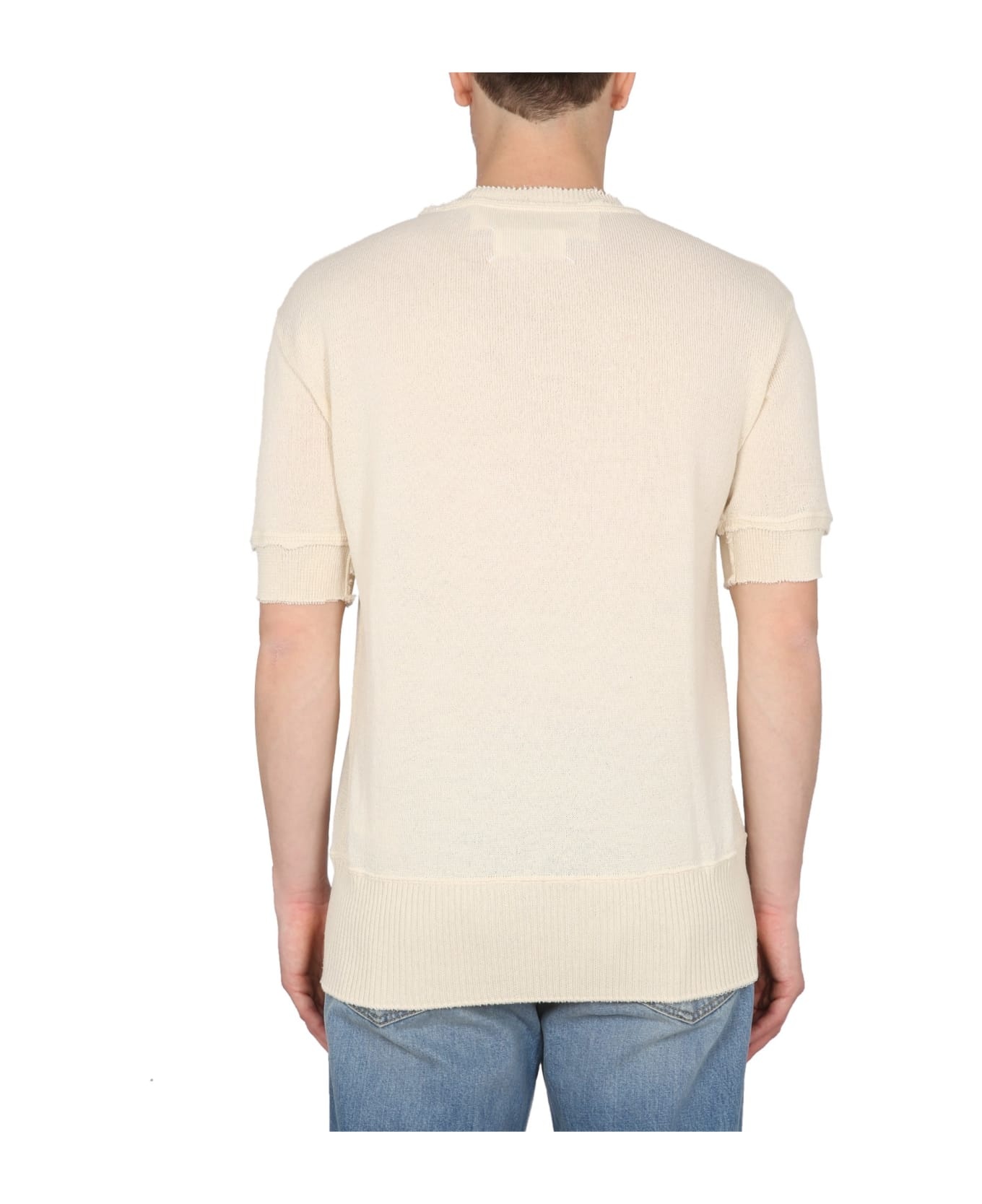 Sweater In Creamy White Wool Blend - 2